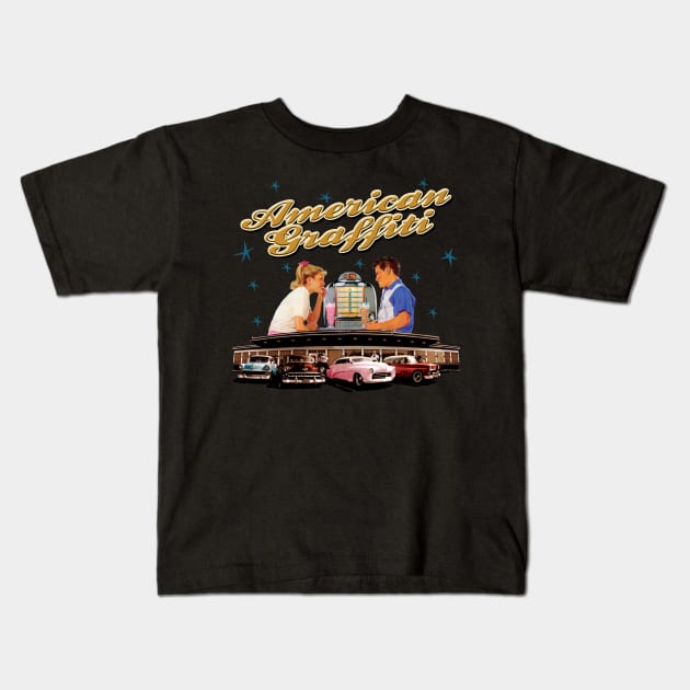 American Graffiti Kids T-Shirt by PLAYDIGITAL2020